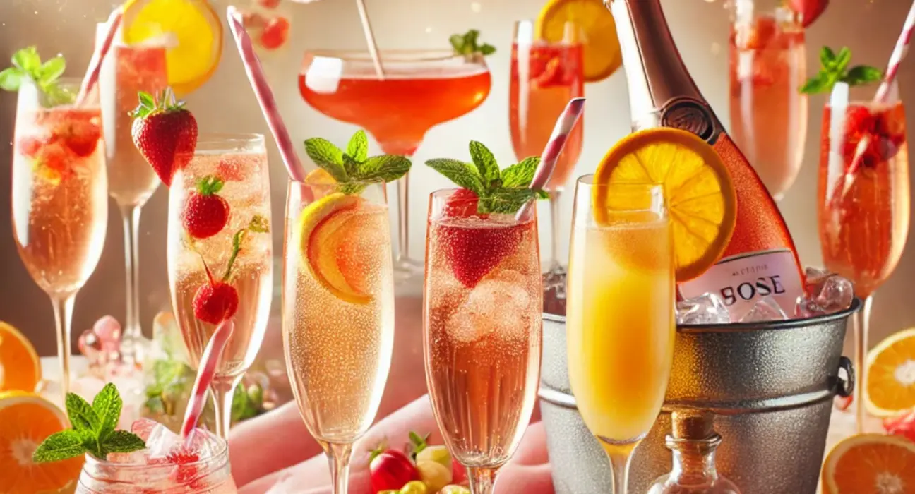 How to Make Rose Sparkling Wine Cocktails