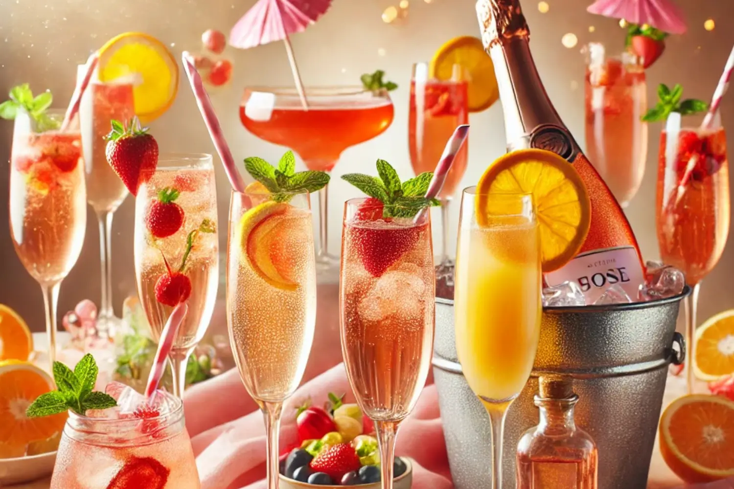 How to Make Rose Sparkling Wine Cocktails