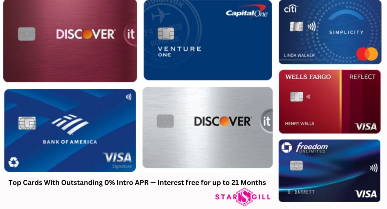 Top Cards With Outstanding 0% Intro APR — Interest free for up to 21 Months