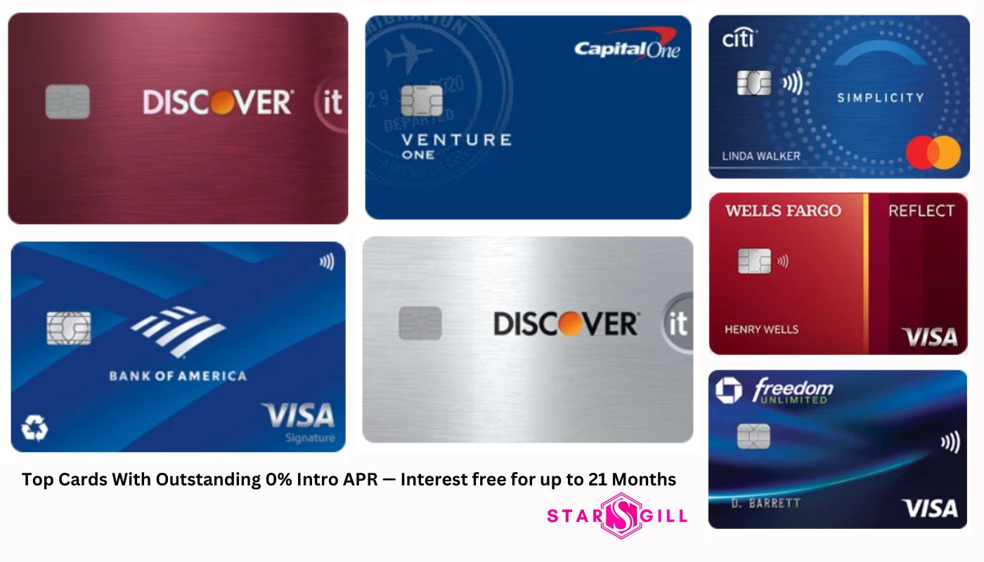 Top Cards With Outstanding 0% Intro APR — Interest free for up to 21 Months